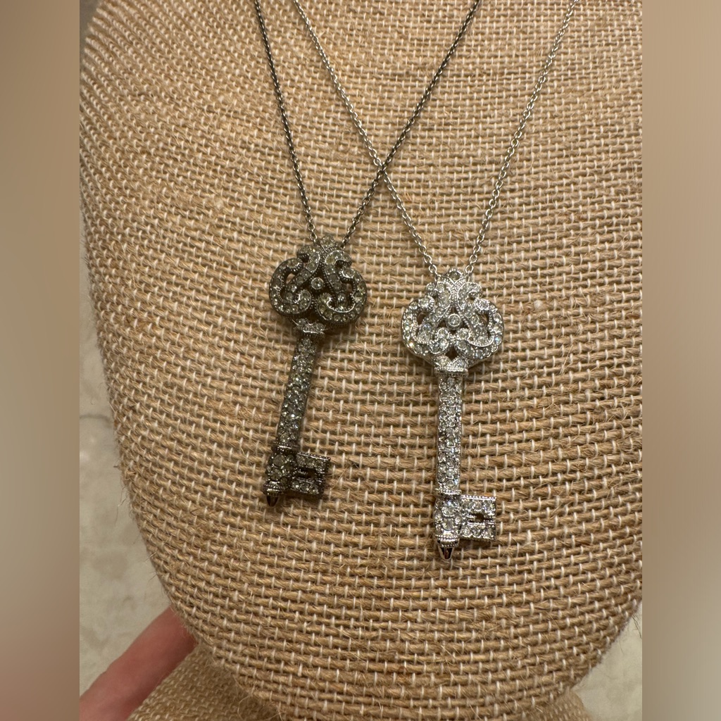 Pair Of Beautiful Nwot Nordstrom Key Pendant Necklaces